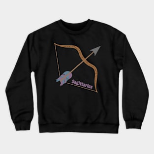 Sagittarius Bow and Arrow Zodiac Star Sign Crewneck Sweatshirt